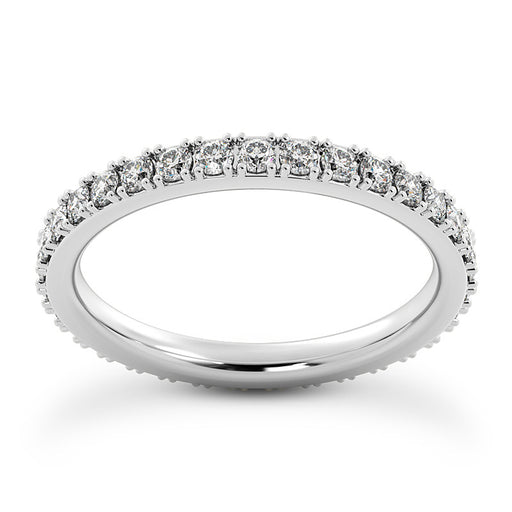 French Pave Eternity Ring fine jewelry by Matthew Rosie