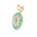 Emerald And Diamond Pendant fine jewelry by Matthew Rosie