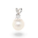 Pearl And Diamond Pendant fine jewelry by Matthew Rosie