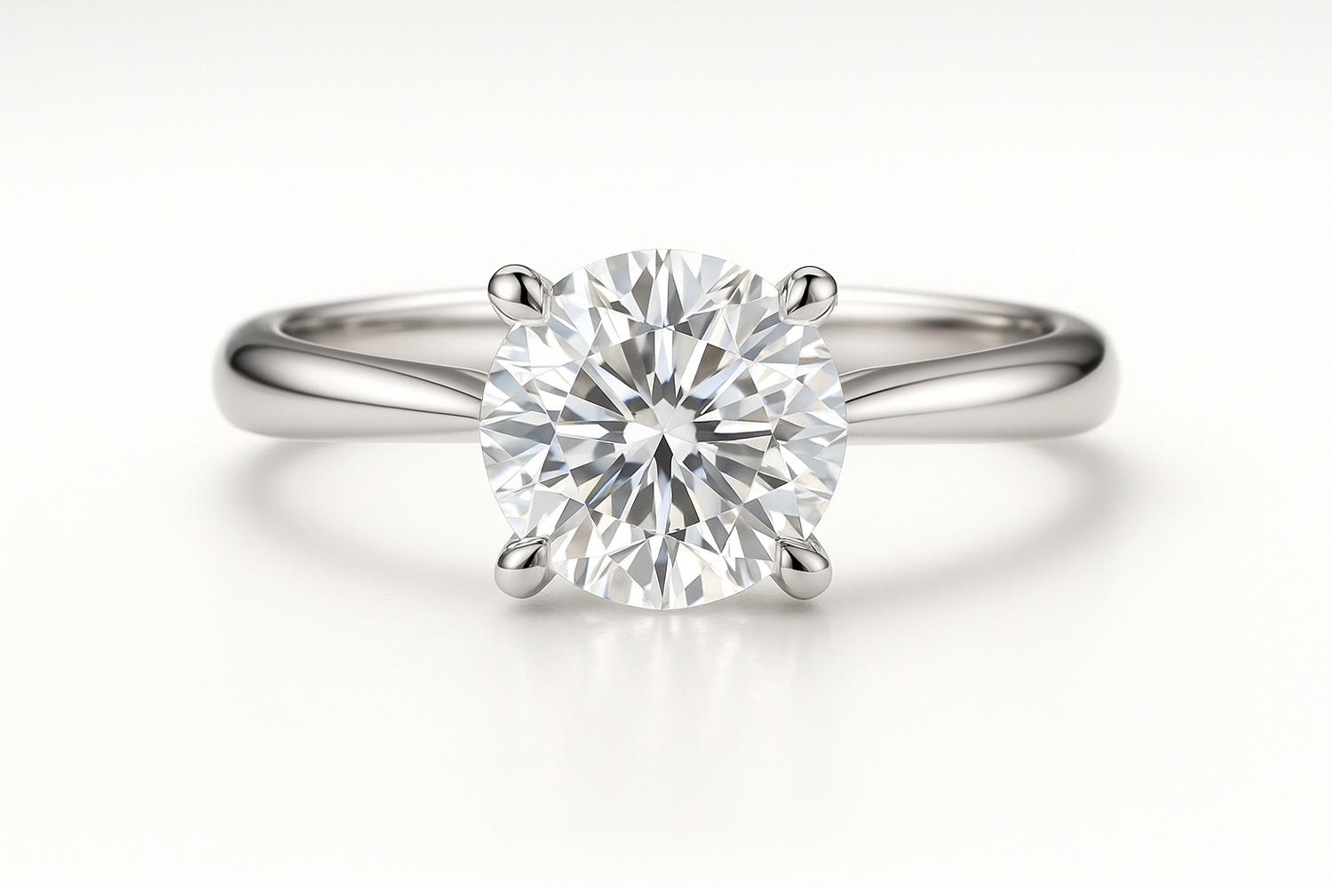 finished diamond engagement ring