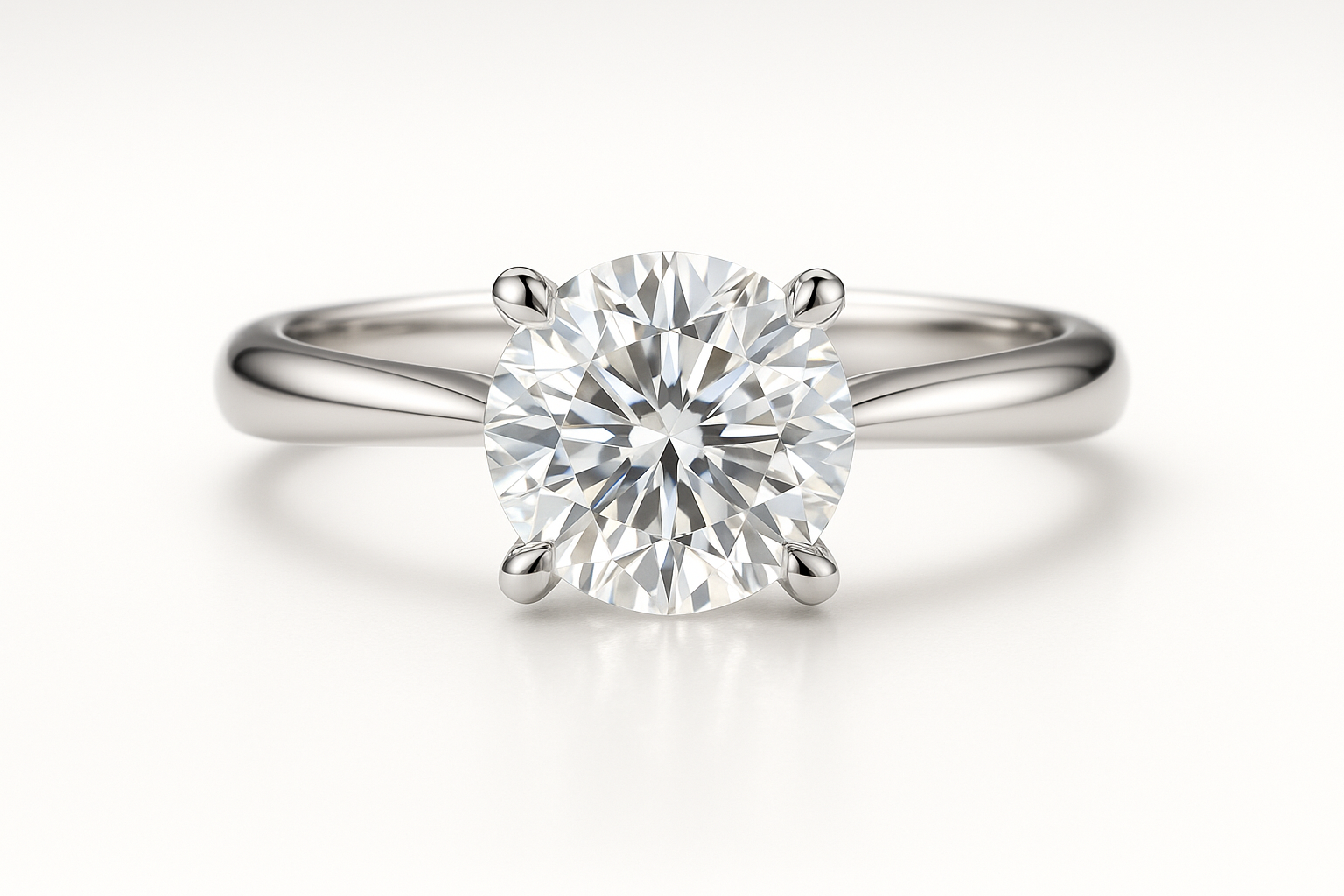 finished diamond engagement ring