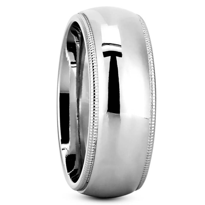 Dome Milgrain (7 mm) fine jewelry by Matthew Rosie