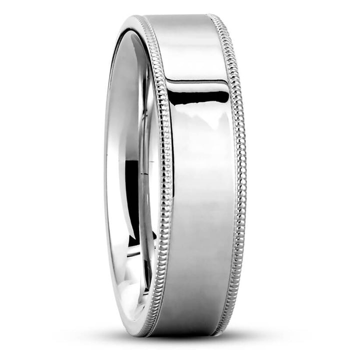 Flat Milgrain (5 mm) fine jewelry by Matthew Rosie