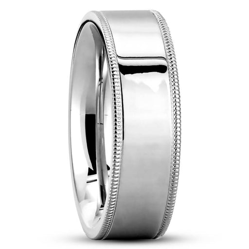 Flat Milgrain (6 mm) fine jewelry by Matthew Rosie