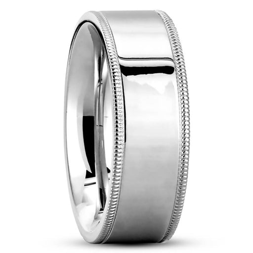 Flat Milgrain (7mm) fine jewelry by Matthew Rosie