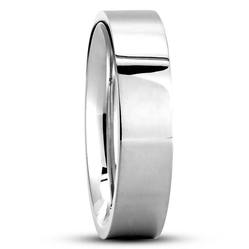 Flat Comfort Fit Wedding Ring (4 mm) fine jewelry by Matthew Rosie
