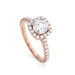 Cushion Halo Engagement Ring fine jewelry by Matthew Rosie