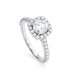 Cushion Halo Engagement Ring fine jewelry by Matthew Rosie