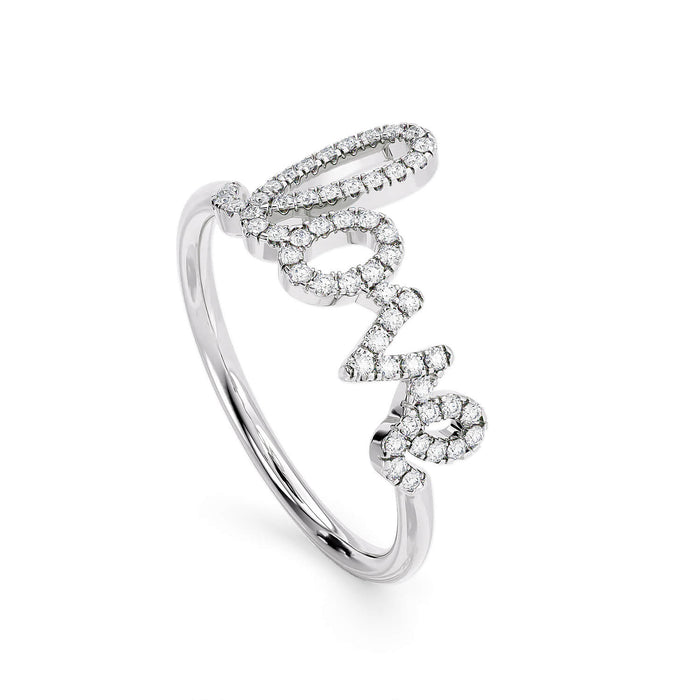 The Diamond Love Ring fine jewelry by Matthew Rosie