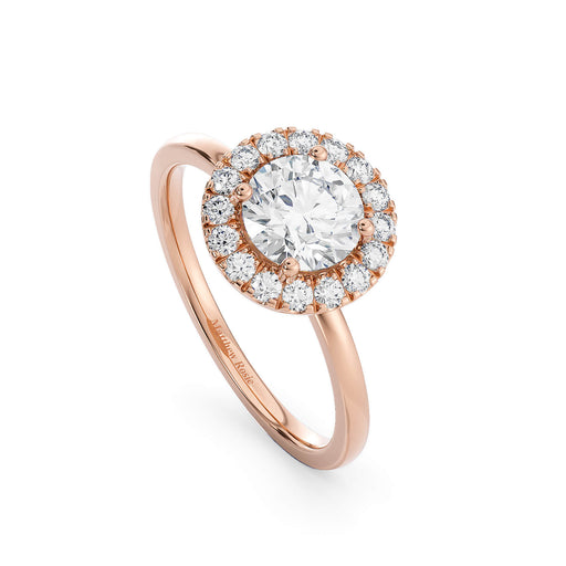 Halo Engagement Ring 1 fine jewelry by Matthew Rosie