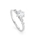 Marquise and Round Blossom Engagement Ring fine jewelry by Matthew Rosie