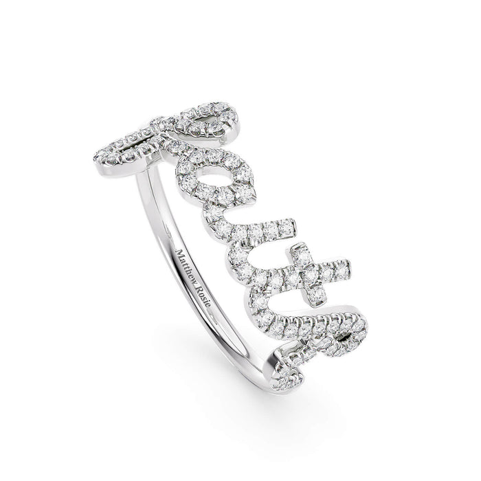 The Diamond Faith Ring 1 fine jewelry by Matthew Rosie