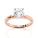Four Prong Solitaire Engagement Ring fine jewelry by Matthew Rosie