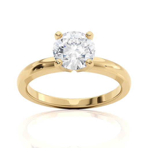 Four Prong Solitaire Engagement Ring fine jewelry by Matthew Rosie