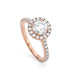 Halo Pave Diamond Engagement Ring fine jewelry by Matthew Rosie