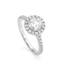 Halo Pavé Diamond Engagement Ring fine jewelry by Matthew Rosie