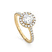 Halo Pave Diamond Engagement Ring fine jewelry by Matthew Rosie