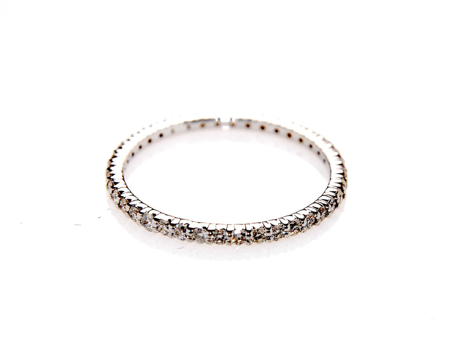 14K Diamond Eternity Band, 1.5mm fine jewelry by Matthew Rosie