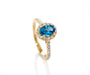 Topaz Diamond 14K Ring fine jewelry by Matthew Rosie