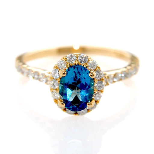 Topaz & Diamond 14K Ring fine jewelry by Matthew Rosie
